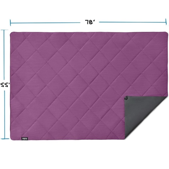 YETI Lowlands Blanket, Multi-Use Blanket with Travel Bag purple brand New - Picture 4 of 7